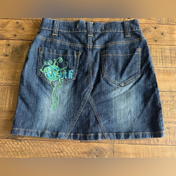 Vintage 2000s Disney Tink denim skirt - Size 2 - Picture 3 of 5